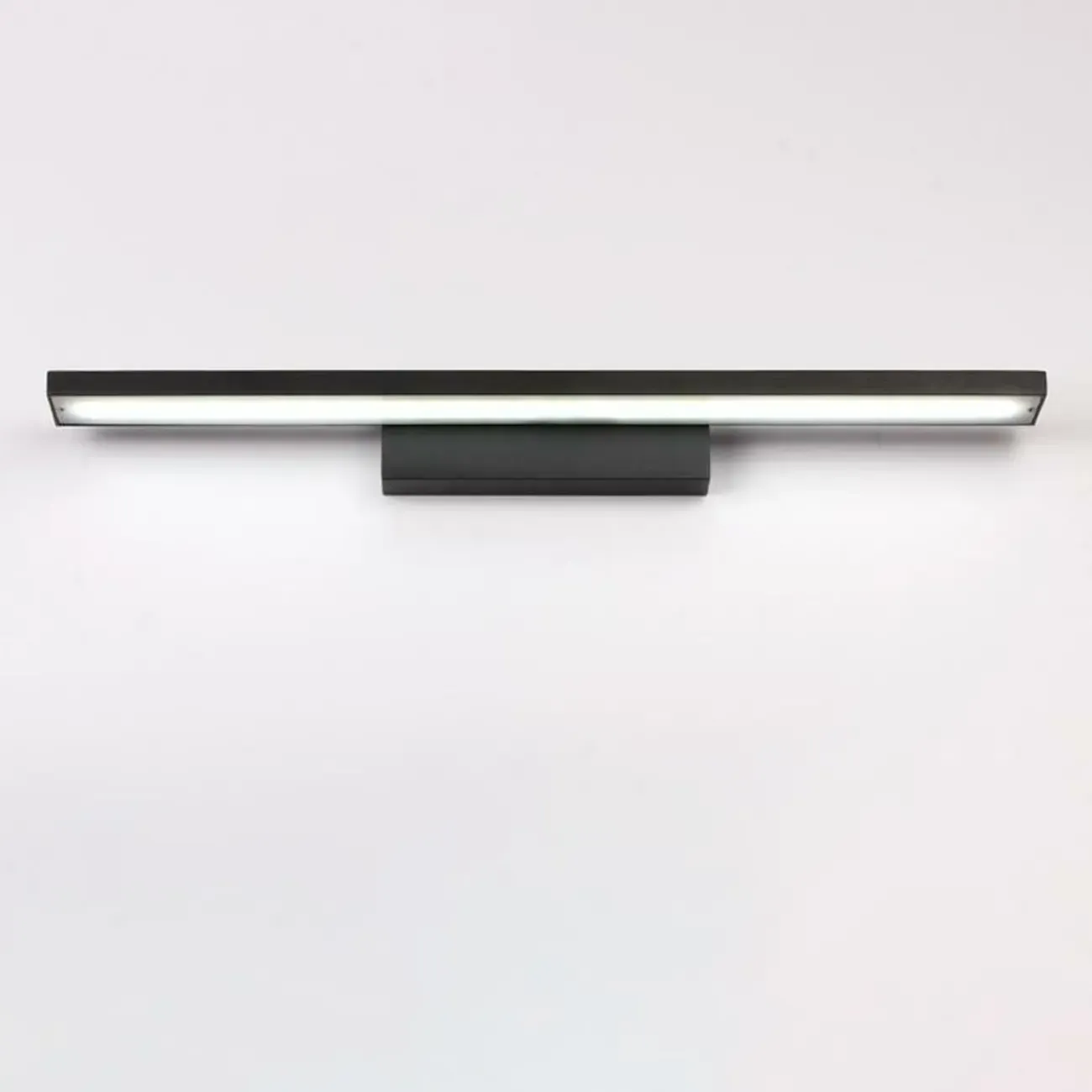 Modern LED Black Rectangle Vanity Light for Bathroom Mirror Image - 7