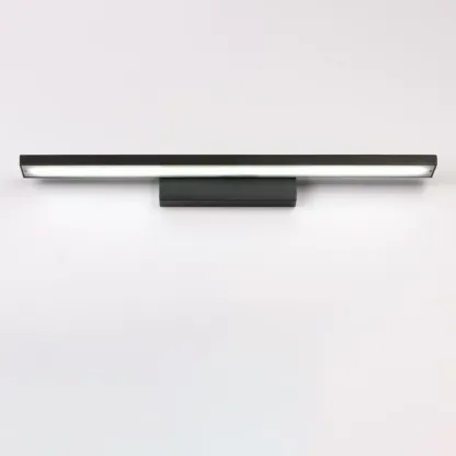 Modern LED Black Rectangle Vanity Light for Bathroom Mirror Image - 7