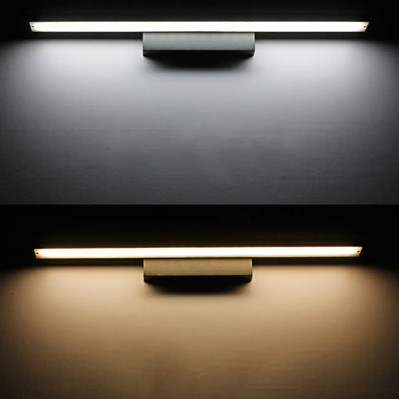 Modern LED Black Rectangle Vanity Light for Bathroom Mirror Image - 9 | homeyfad