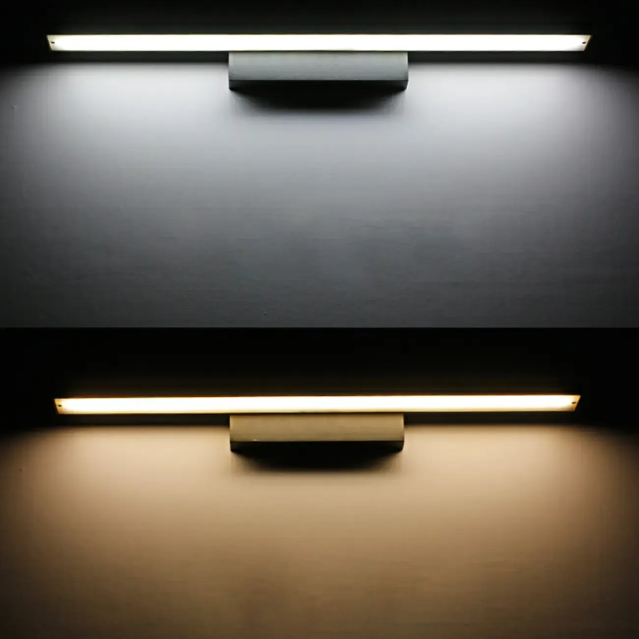 Modern LED Black Rectangle Vanity Light for Bathroom Mirror Image - 9