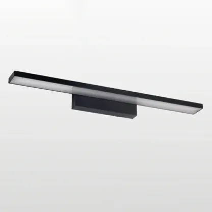 Modern LED Black Rectangle Vanity Light for Bathroom Mirror Image - 10