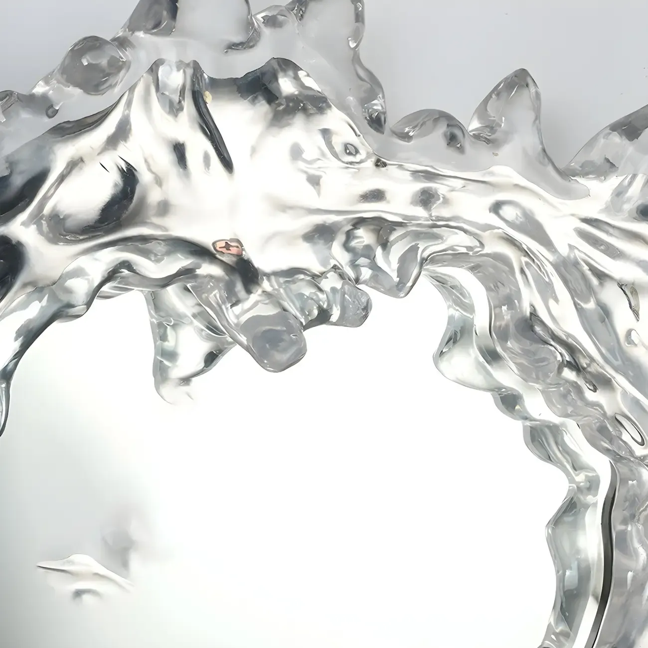 Designer Silver Resin Water Spray Wall Lamp for Home Decor Image - 6