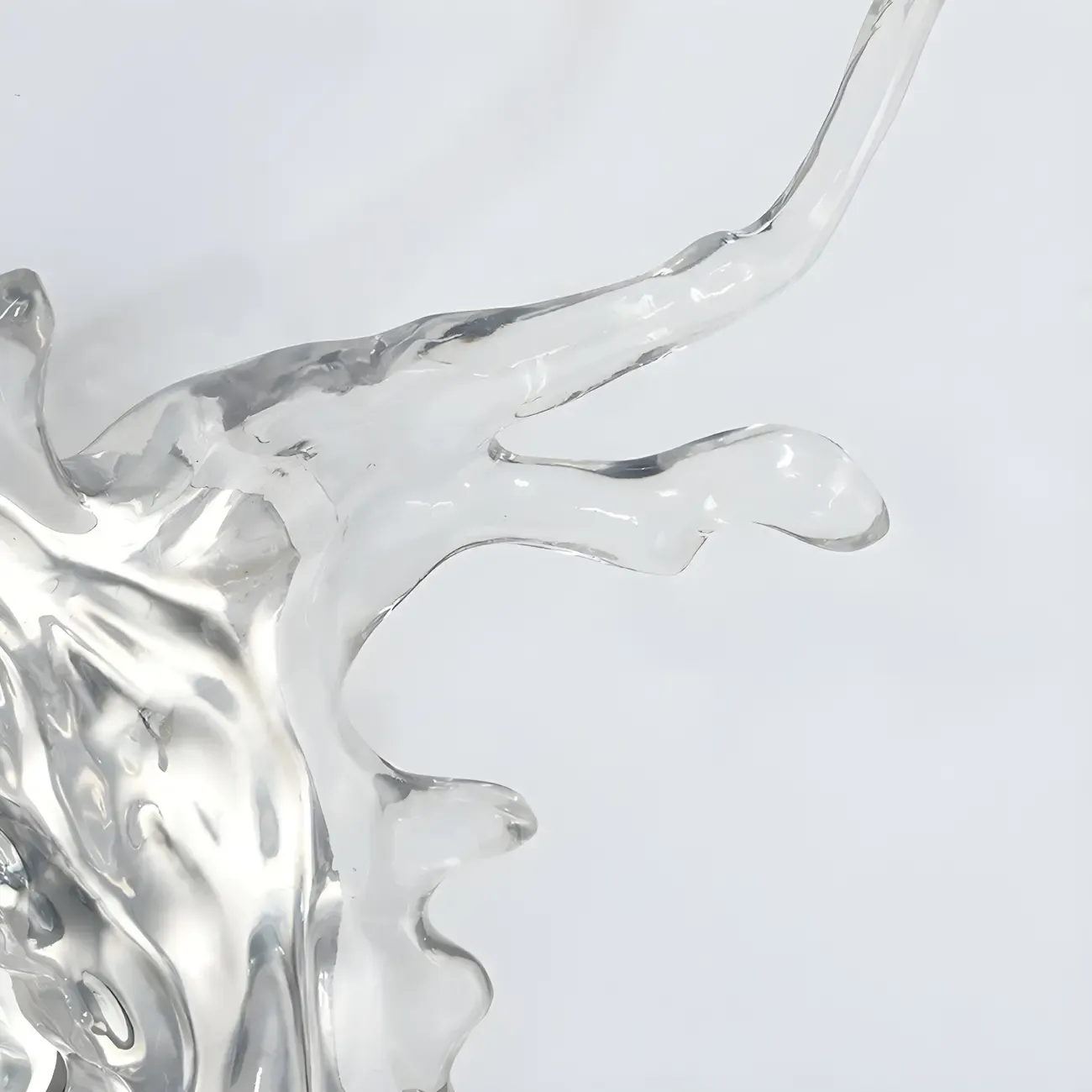 Designer Silver Resin Water Spray Wall Lamp for Home Decor Image - 7