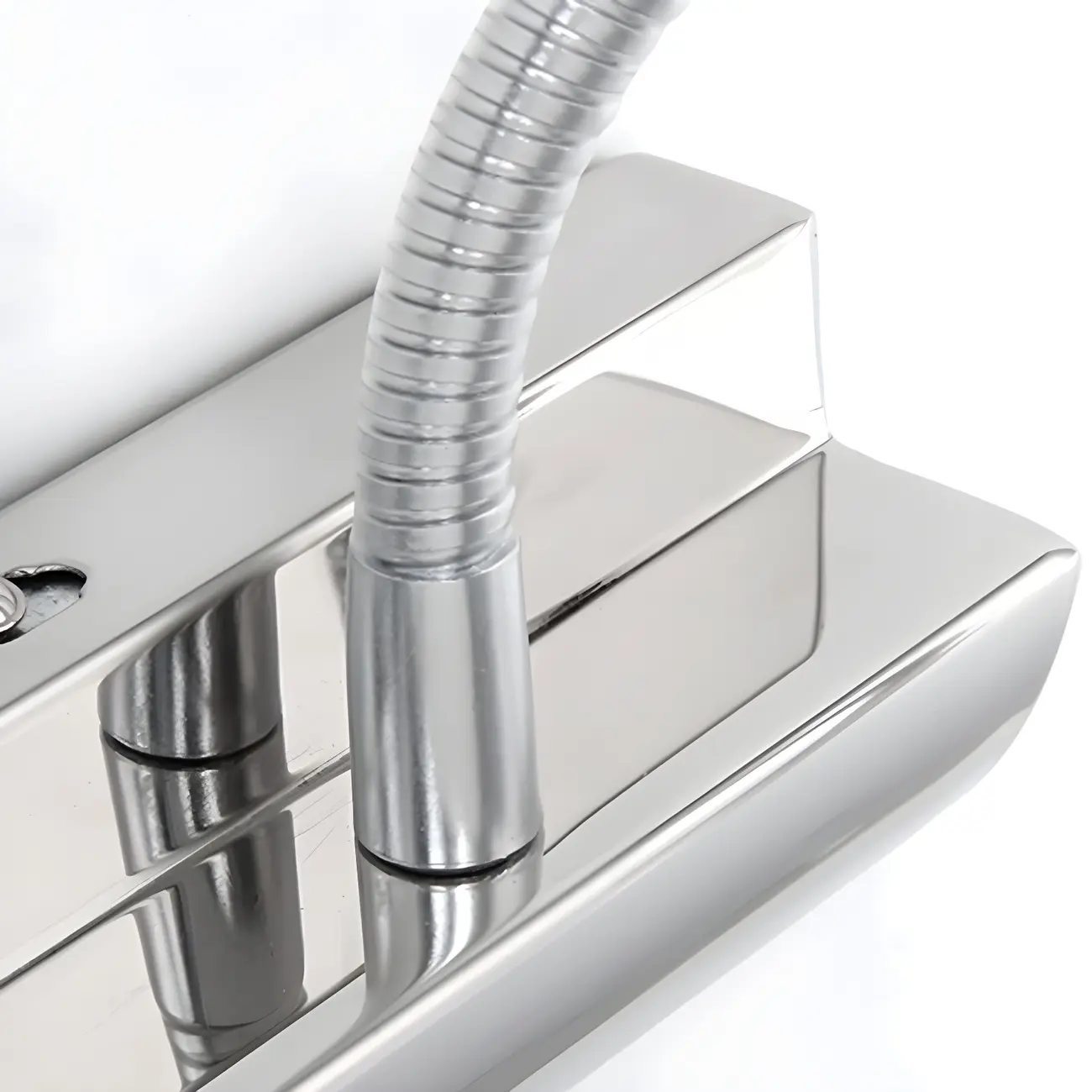 Modern Silver LED Vanity Light with Transparent Crystal for Bathroom Mirror Image - 7 | homeyfad
