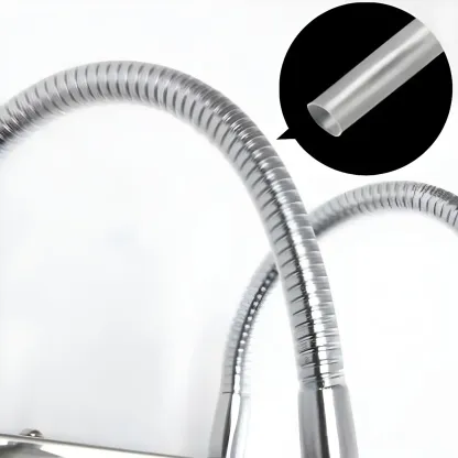 Modern Silver LED Vanity Light with Transparent Crystal for Bathroom Mirror Image - 9