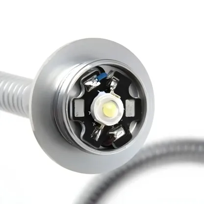 Modern Silver LED Vanity Light with Transparent Crystal for Bathroom Mirror Image - 10