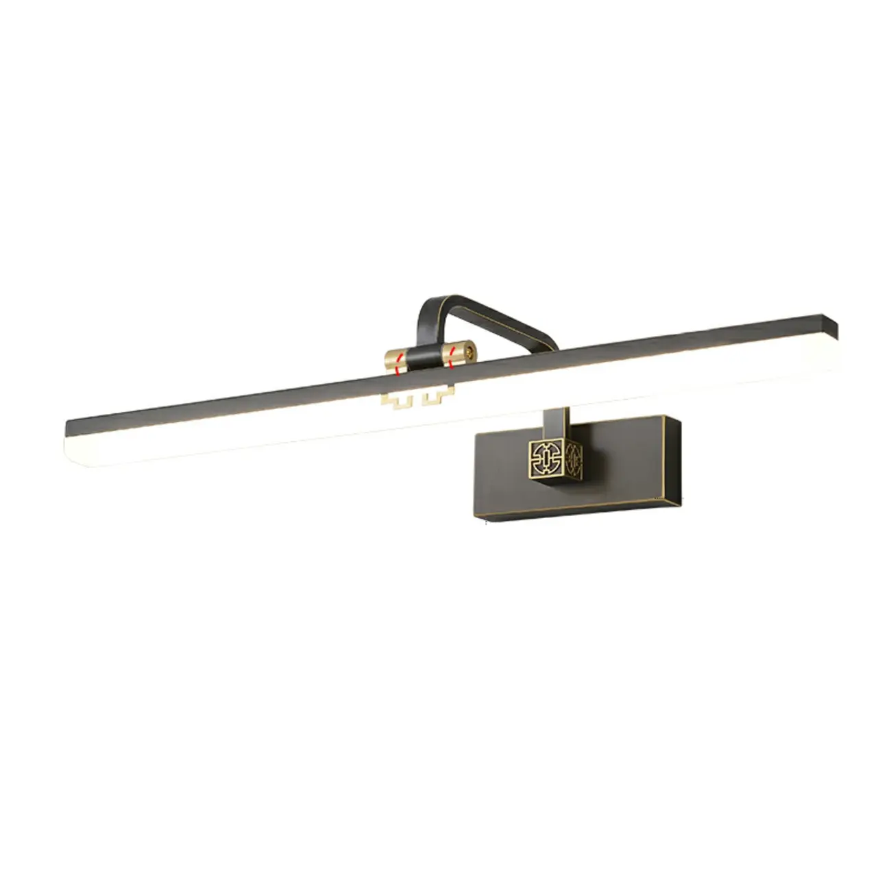 Minimalist Adjustable LED Gold Vanity Light for Mirror Front Image - 2 | homeyfad