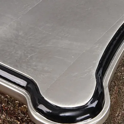 Vintage Gold Wooden Sideboard with Locking Drawer Image - 8