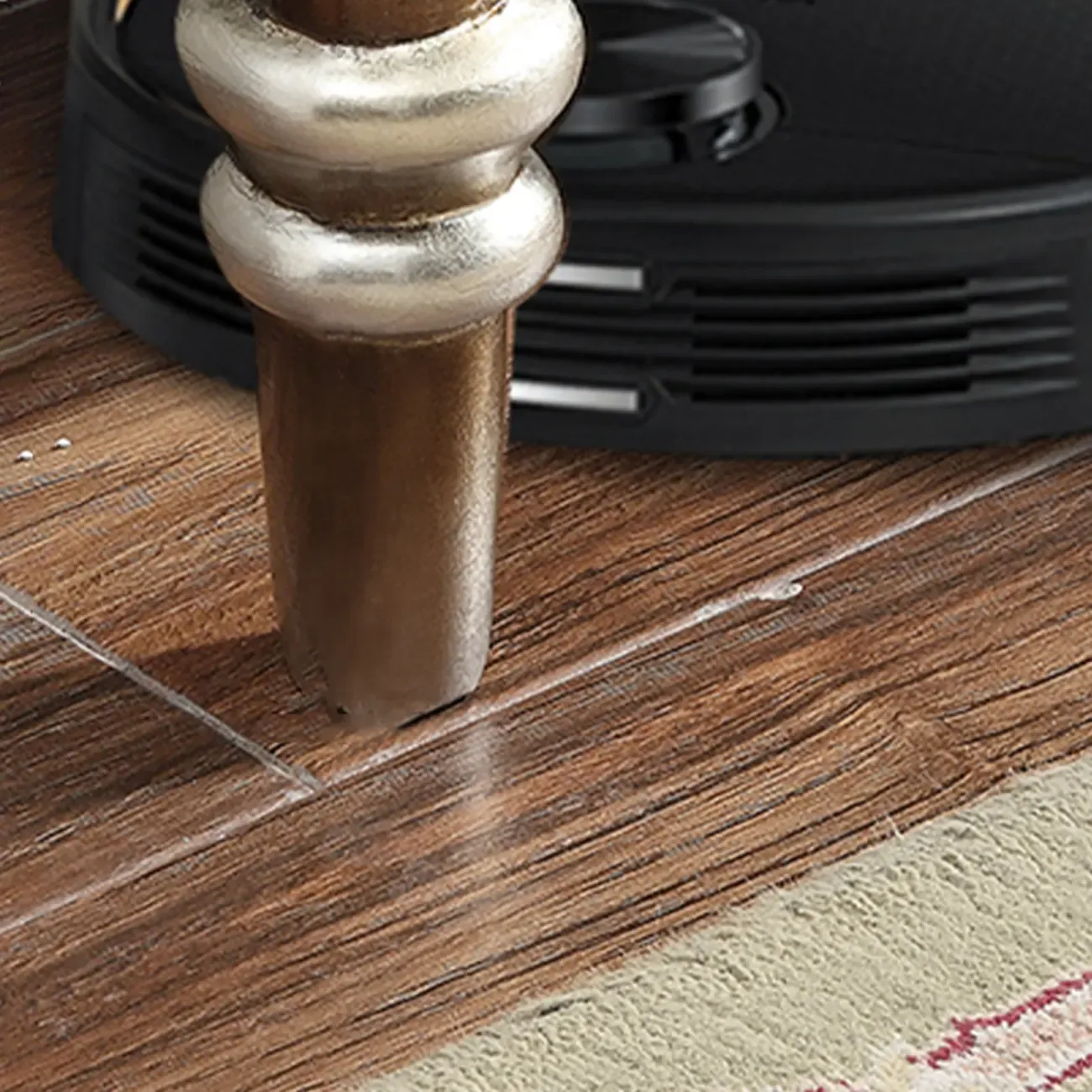 Vintage Gold Wooden Sideboard with Locking Drawer Image - 10