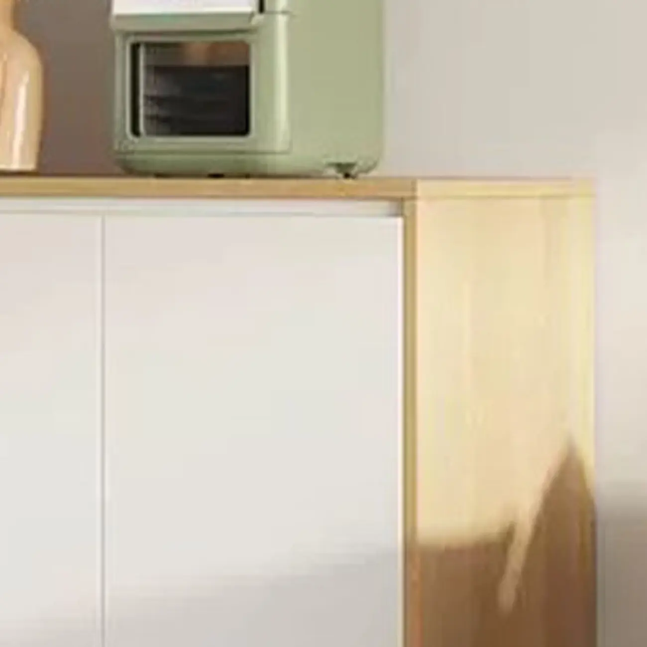 Modern Wooden Sideboard with 3 Drawers in White Image - 11 | homeyfad