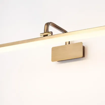 Modern Gold Geometric Vanity Light with Acrylic Shade for Bathroom Image - 9