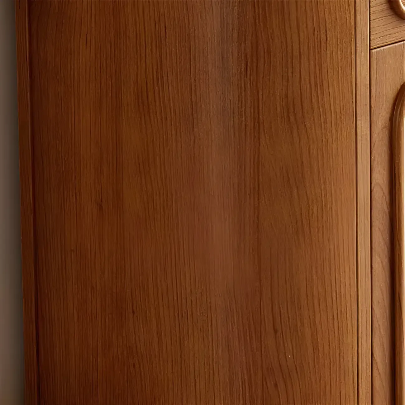 French Country Wooden Buffet Table with Cabinets Image - 12