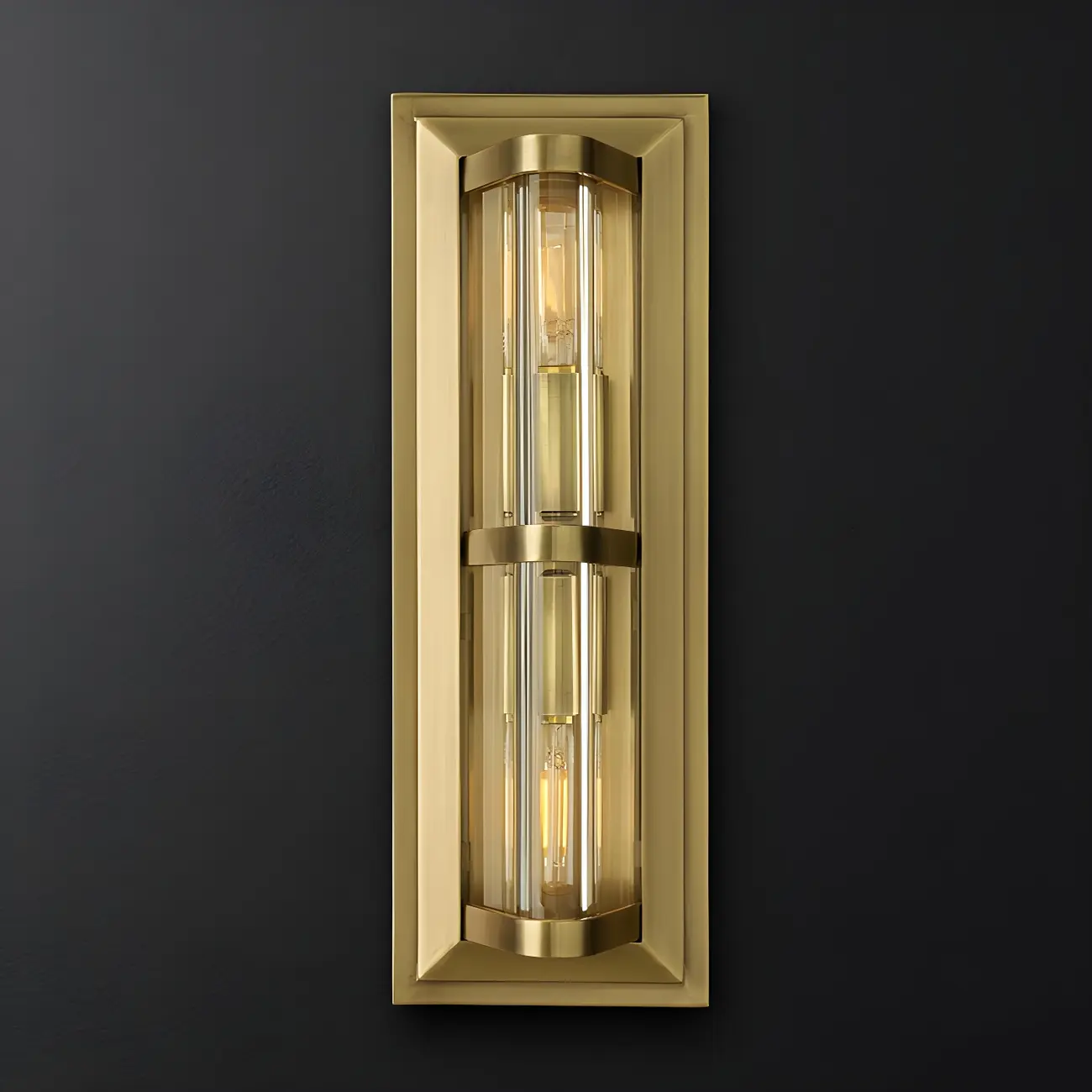 Industrial Bronze Rectangle Vanity Light for Bedroom Image - 5 | homeyfad