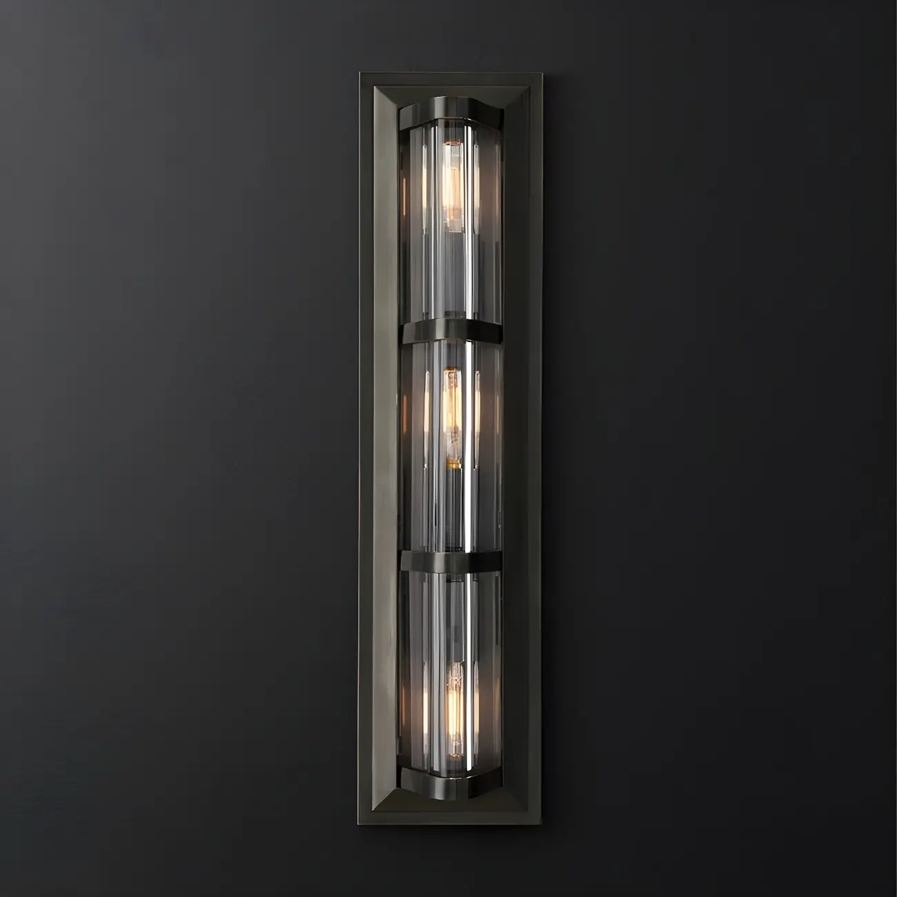 Industrial Bronze Rectangle Vanity Light for Bedroom Image - 6 | homeyfad
