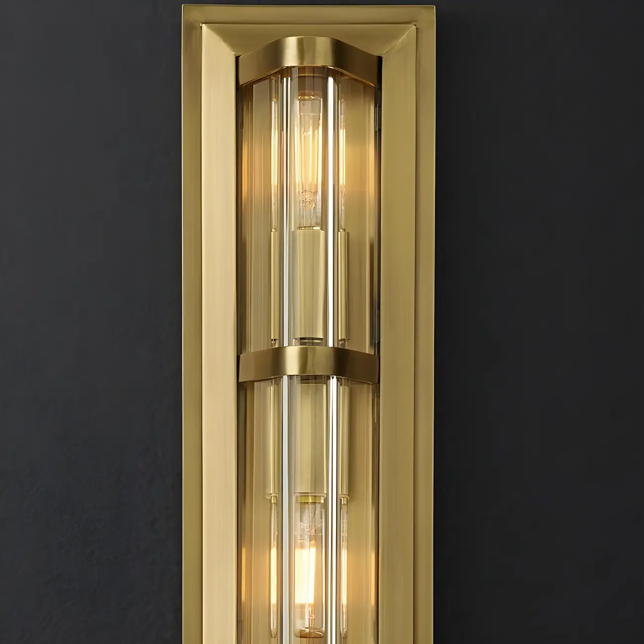 Industrial Bronze Rectangle Vanity Light for Bedroom Image - 11 | homeyfad