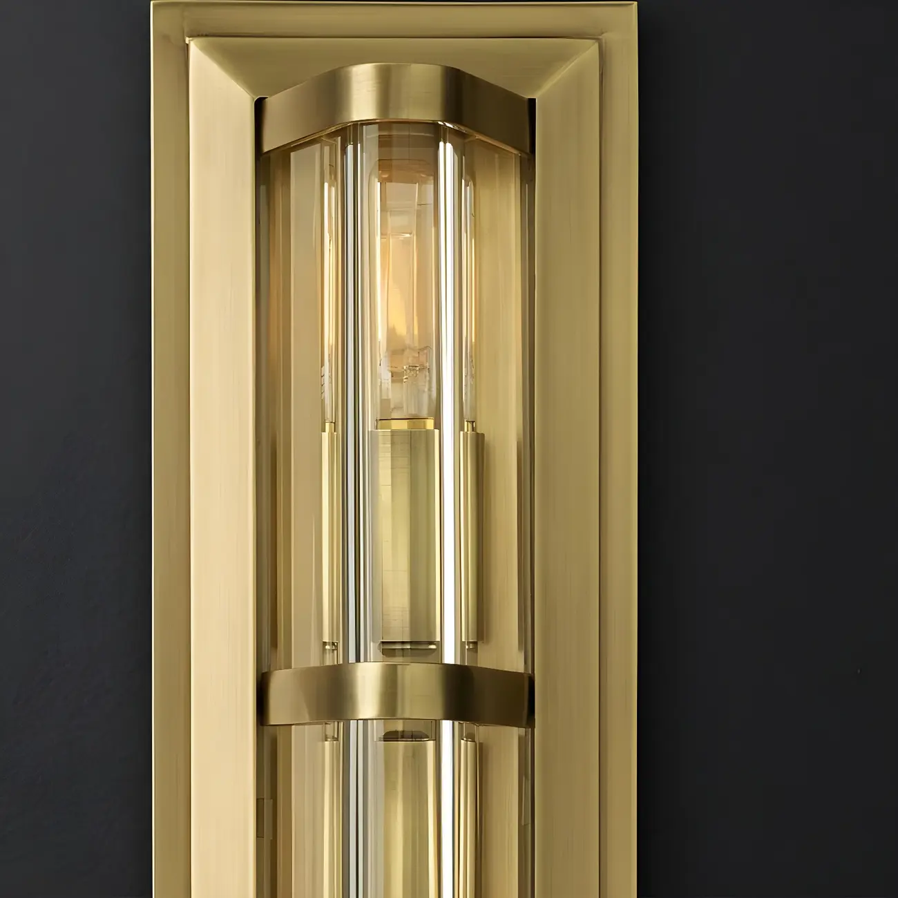 Industrial Bronze Rectangle Vanity Light for Bedroom Image - 12 | homeyfad