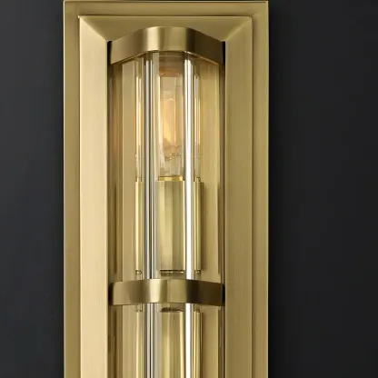 Industrial Bronze Rectangle Vanity Light for Bedroom Image - 12