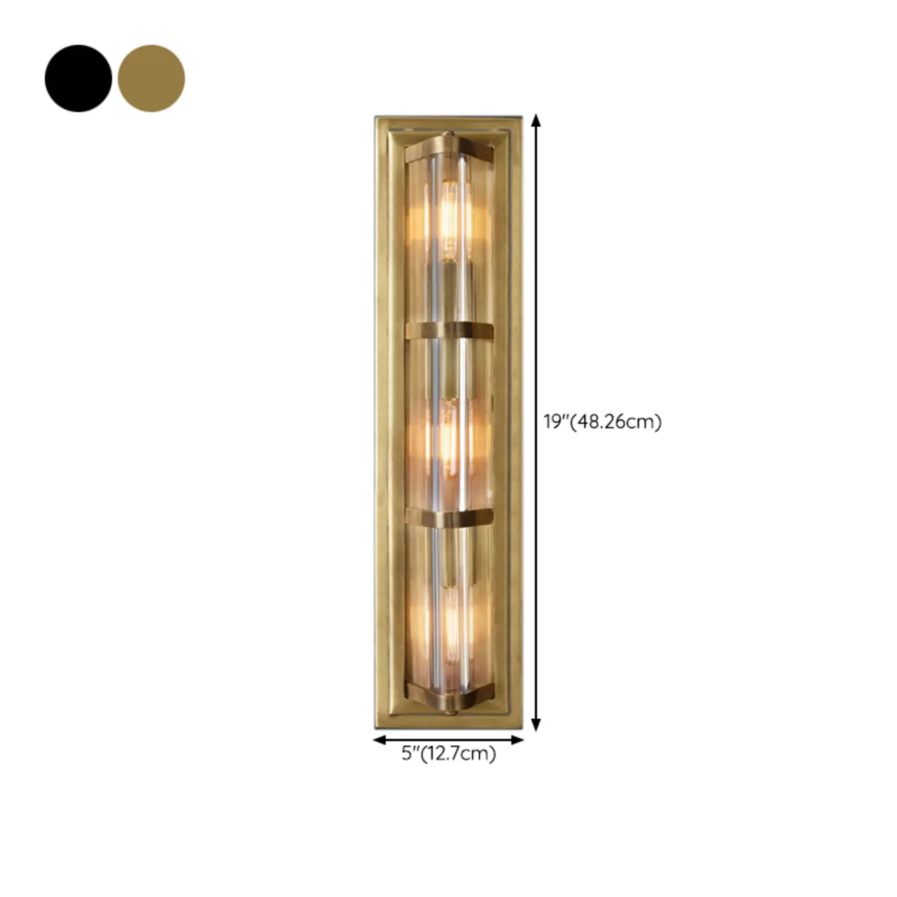 Industrial Bronze Rectangle Vanity Light for Bedroom Image - 14 | homeyfad