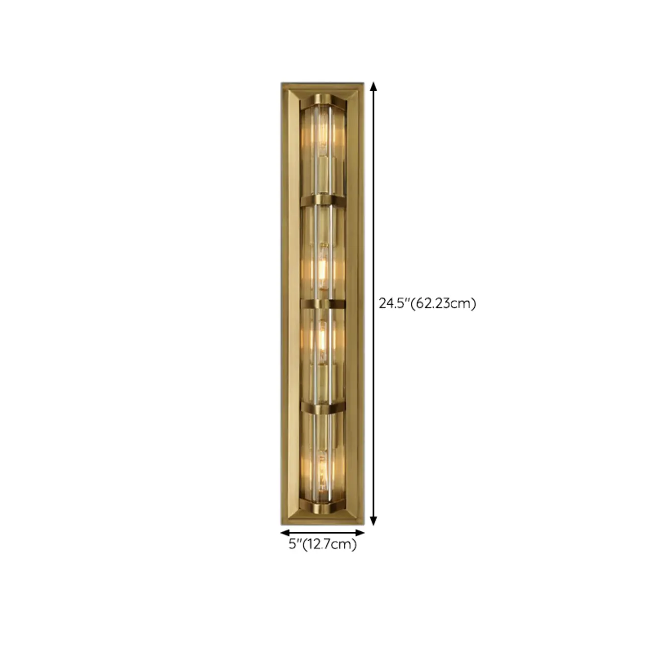 Industrial Bronze Rectangle Vanity Light for Bedroom Image - 15 | homeyfad