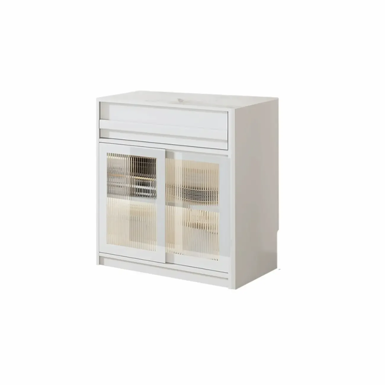 Contemporary Stone Countertop Sideboard with Drawers | HomeyFad