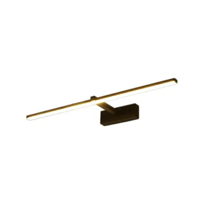 Nordic Black Linear LED Vanity Light for Bathroom Makeup Image - 10