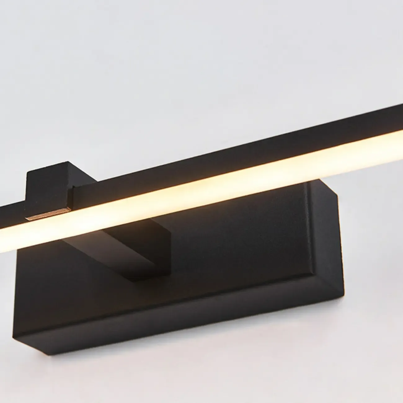 Nordic Black Linear LED Vanity Light for Bathroom Makeup Image - 13