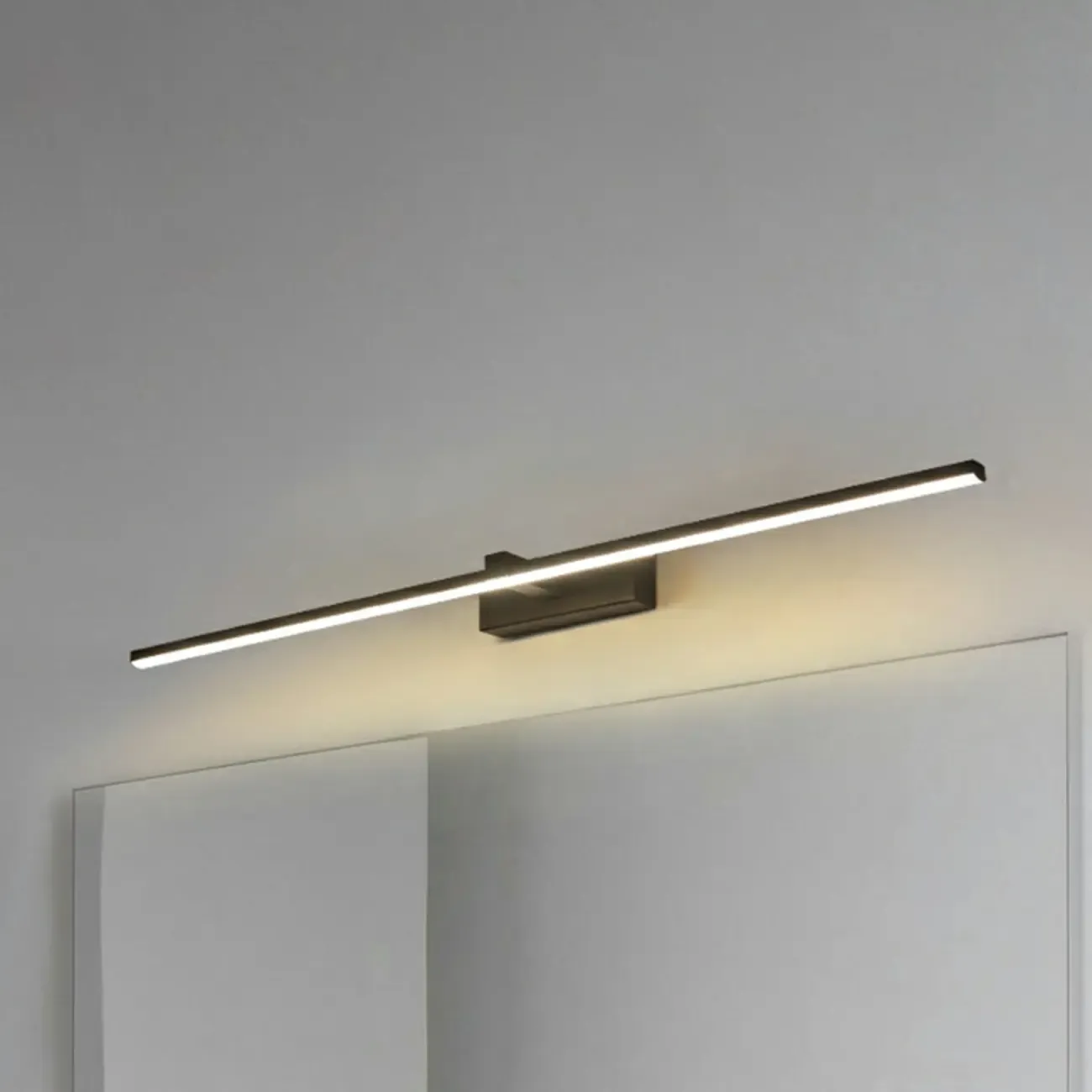 Nordic Black Linear LED Vanity Light for Bathroom Makeup Image - 14