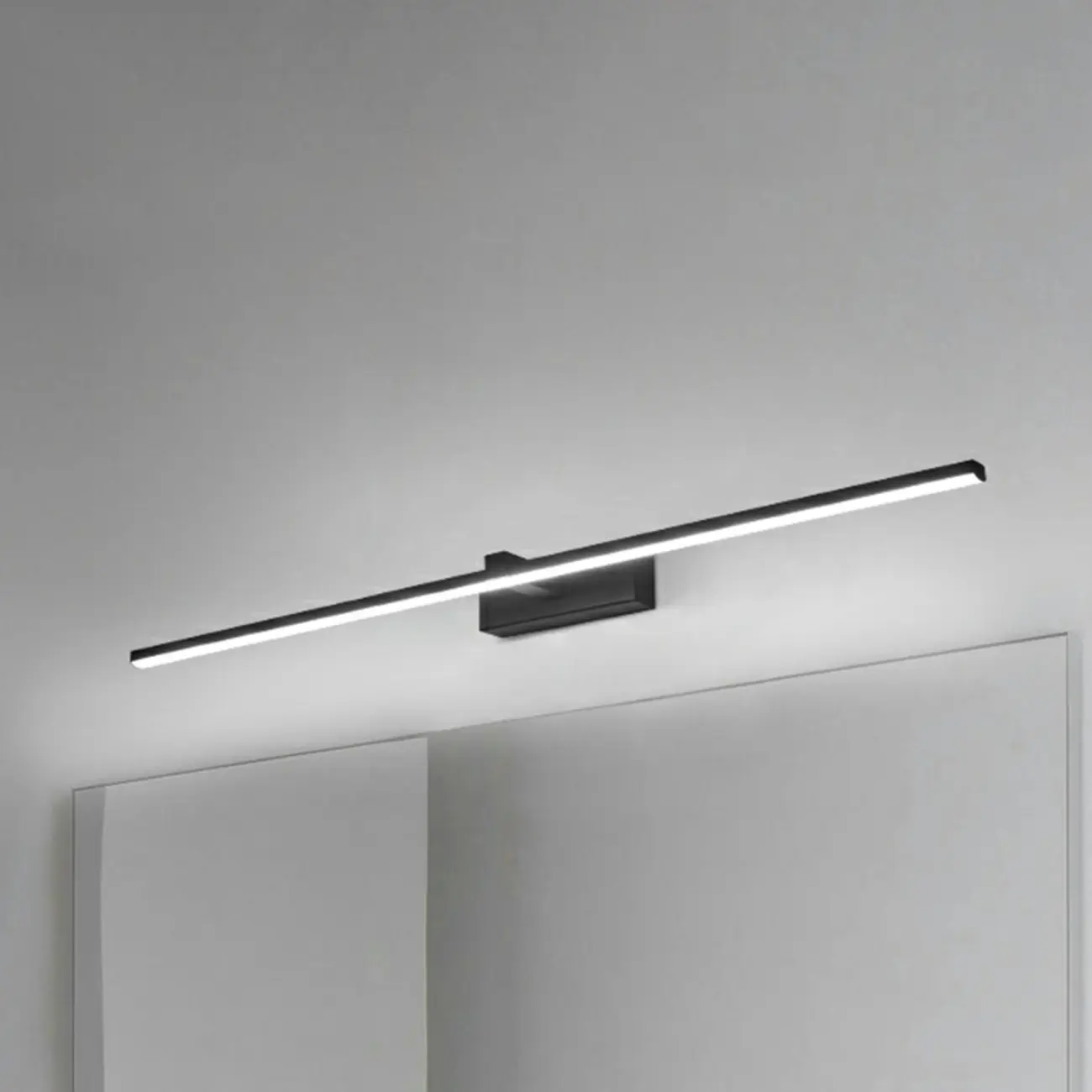 Nordic Black Linear LED Vanity Light for Bathroom Makeup Image - 15 | homeyfad