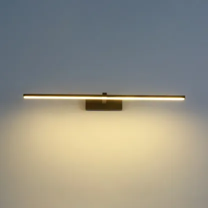 Nordic Black Linear LED Vanity Light for Bathroom Makeup Image - 18