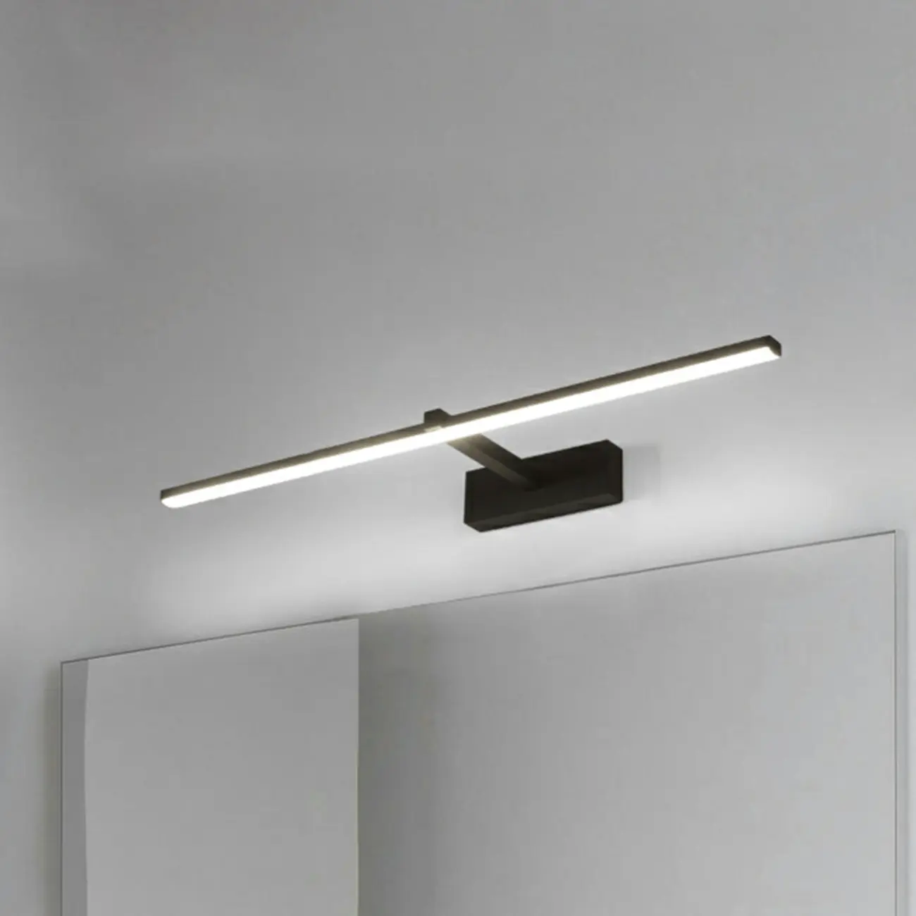 Nordic Black Linear LED Vanity Light for Bathroom Makeup Image - 19 | homeyfad