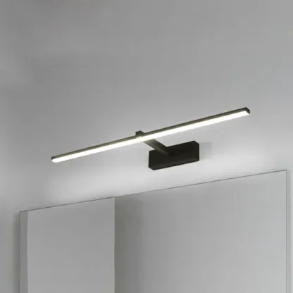 Nordic Black Linear LED Vanity Light for Bathroom Makeup Image - 19
