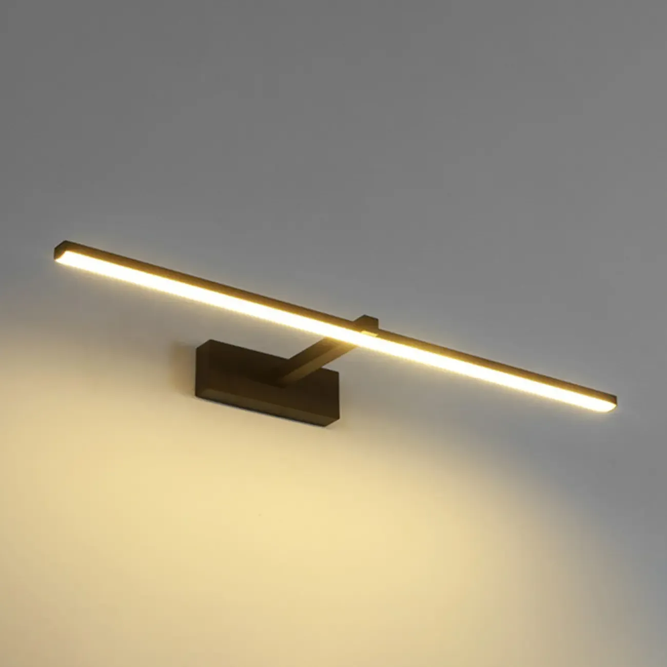 Nordic Black Linear LED Vanity Light for Bathroom Makeup Image - 20