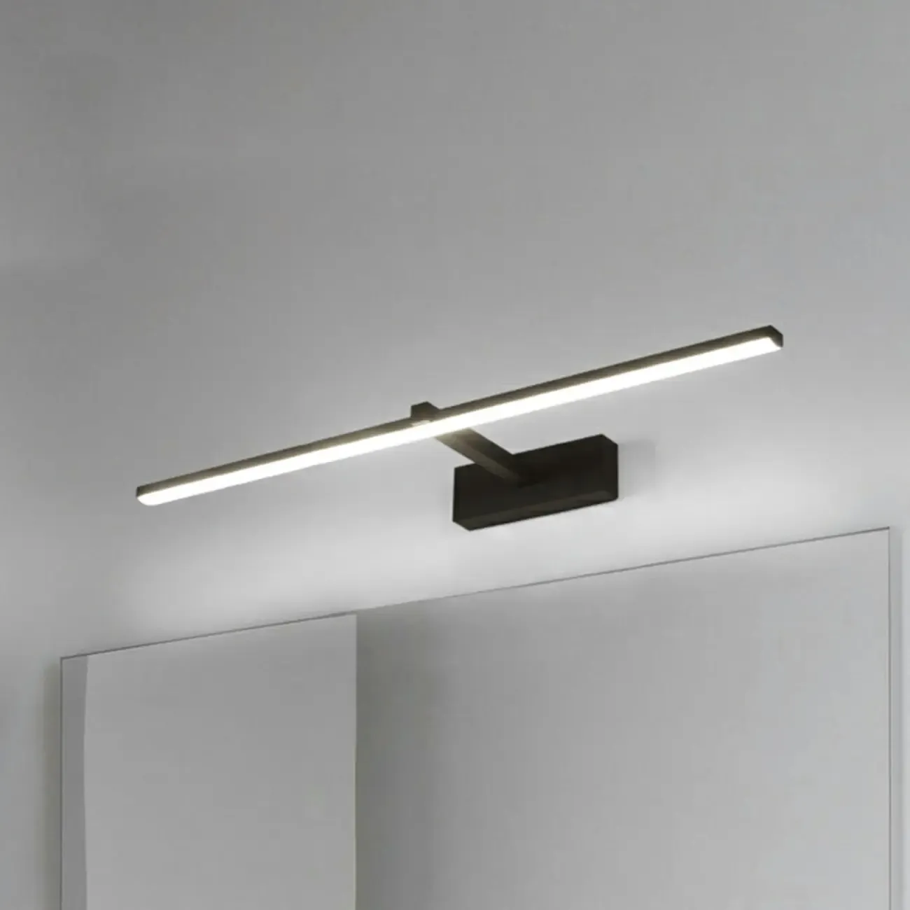 Nordic Black Linear LED Vanity Light for Bathroom Makeup Image - 23