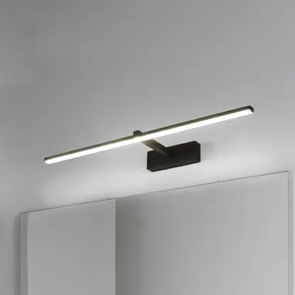 Nordic Black Linear LED Vanity Light for Bathroom Makeup Image - 23