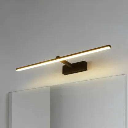 Nordic Black Linear LED Vanity Light for Bathroom Makeup Image - 25