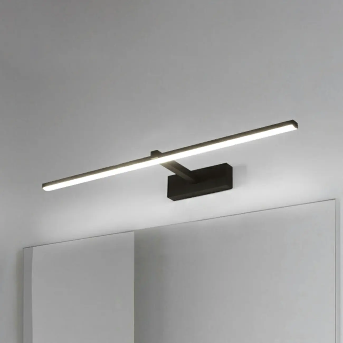 Nordic Black Linear LED Vanity Light for Bathroom Makeup Image - 27 | homeyfad