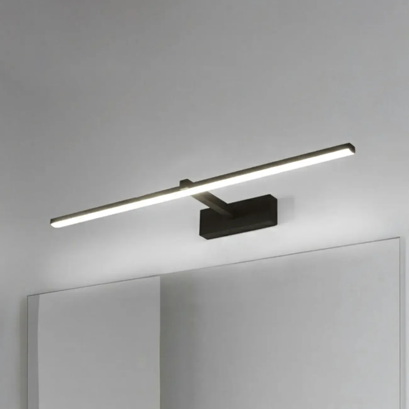 Nordic Black Linear LED Vanity Light for Bathroom Makeup Image - 27