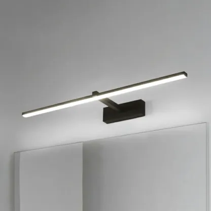 Nordic Black Linear LED Vanity Light for Bathroom Makeup Image - 30