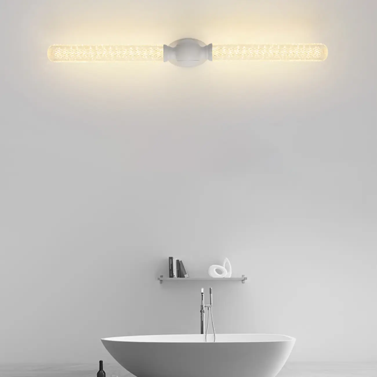 Elegant Dimmable LED Vanity Light with Glass for Modern Bathrooms Image - 1 | homeyfad