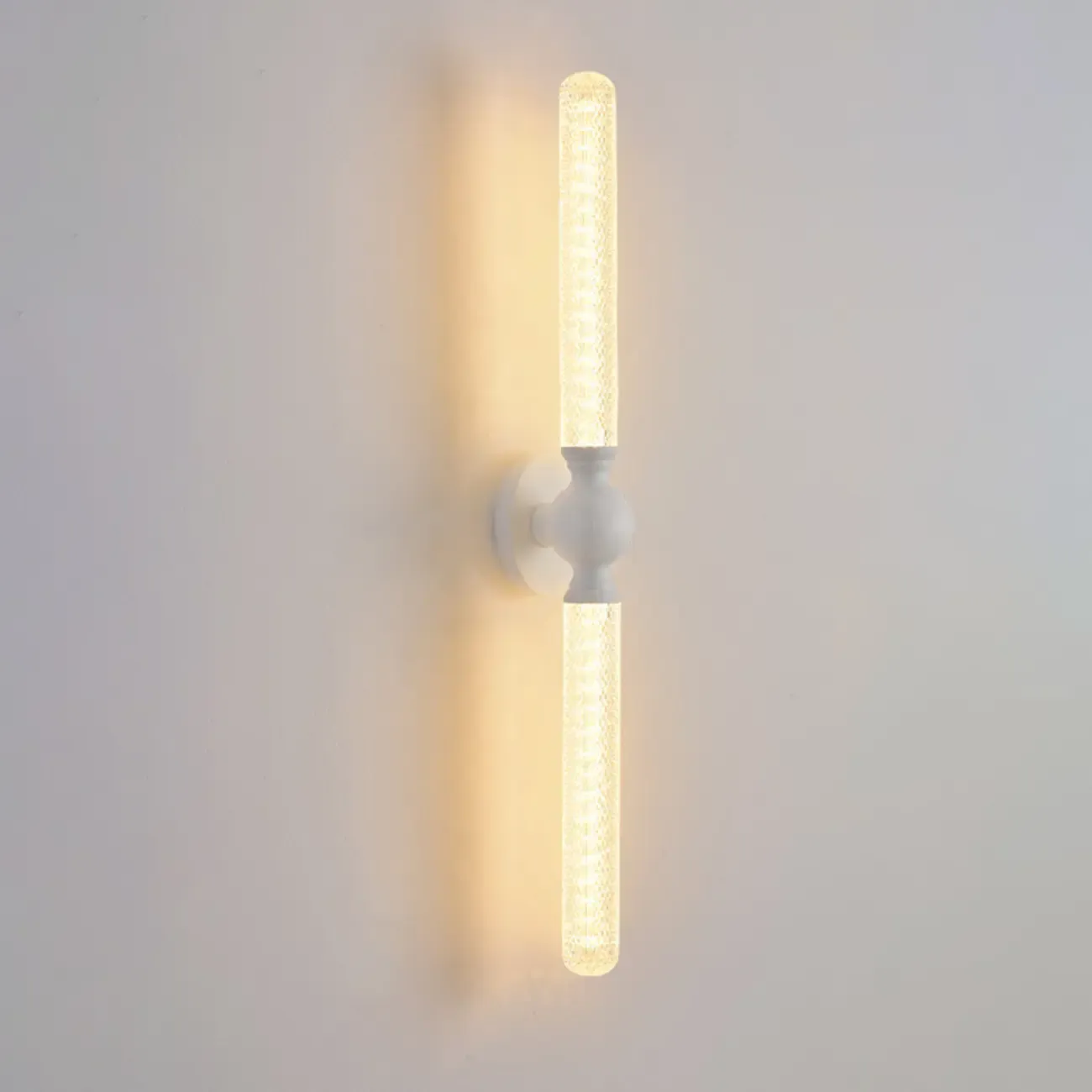 Elegant Dimmable LED Vanity Light with Glass for Modern Bathrooms Image - 2