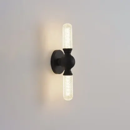 Elegant Dimmable LED Vanity Light with Glass for Modern Bathrooms Image - 3