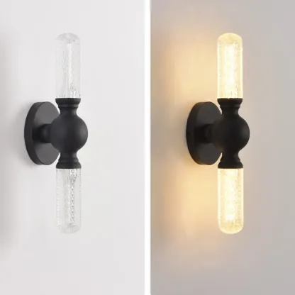 Elegant Dimmable LED Vanity Light with Glass for Modern Bathrooms Image - 23