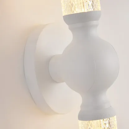 Elegant Dimmable LED Vanity Light with Glass for Modern Bathrooms Image - 24