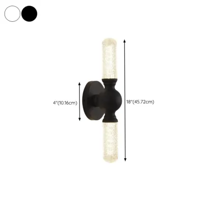 Elegant Dimmable LED Vanity Light with Glass for Modern Bathrooms #size