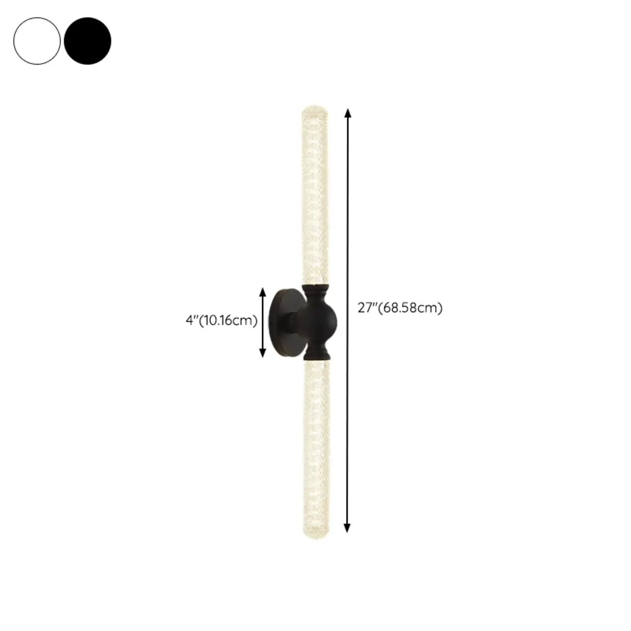 Elegant Dimmable LED Vanity Light with Glass for Modern Bathrooms Image - 27