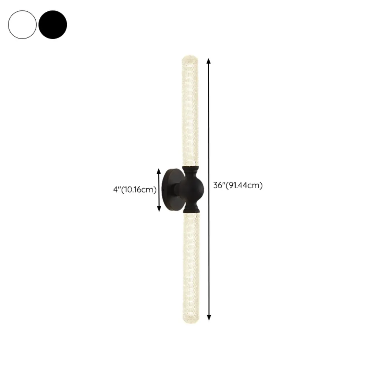 Elegant Dimmable LED Vanity Light with Glass for Modern Bathrooms Image - 28