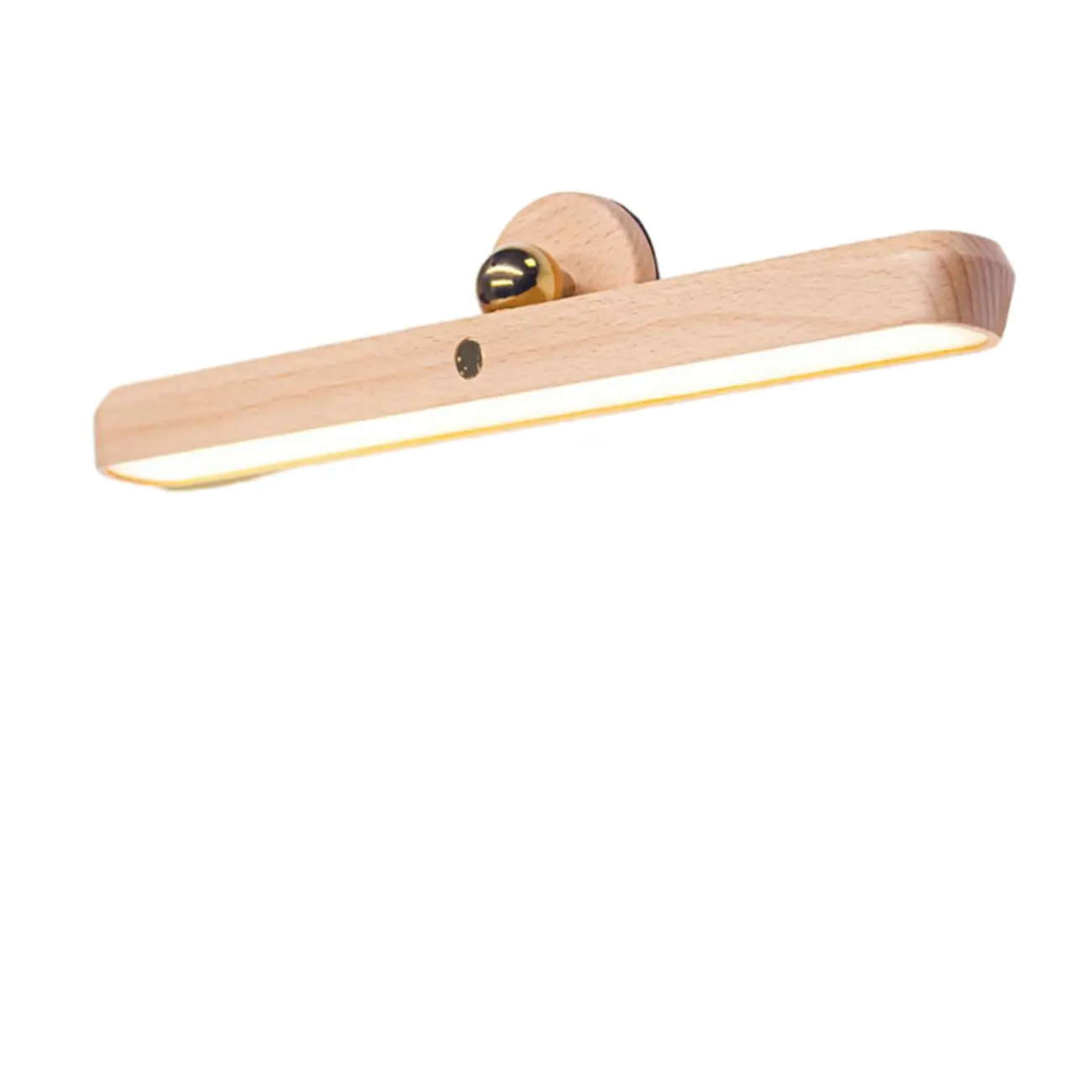 Wooden Rectangle LED Vanity Light with Adjustable Design for Bath Image - 5 | homeyfad