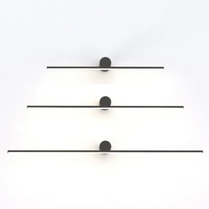 Designer Linear Black Dimmable LED Vanity Light for Bathroom Makeup Image - 8