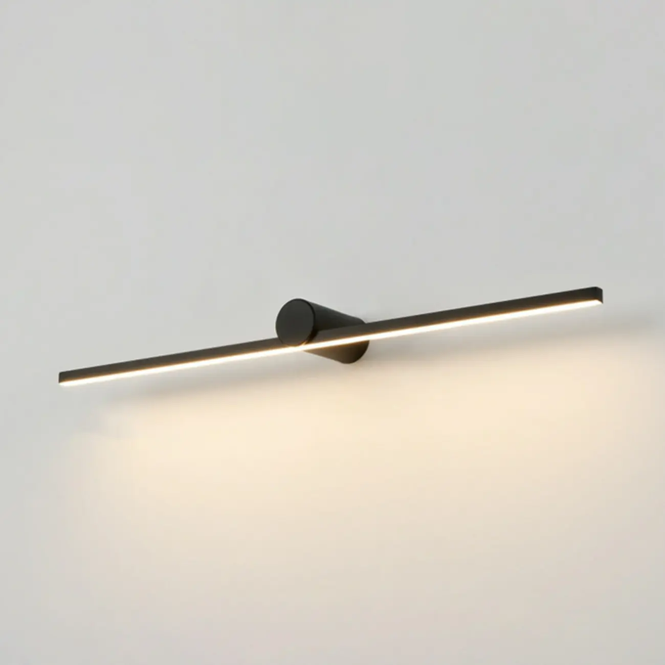 Designer Linear Black Dimmable LED Vanity Light for Bathroom Makeup Image - 9 | homeyfad