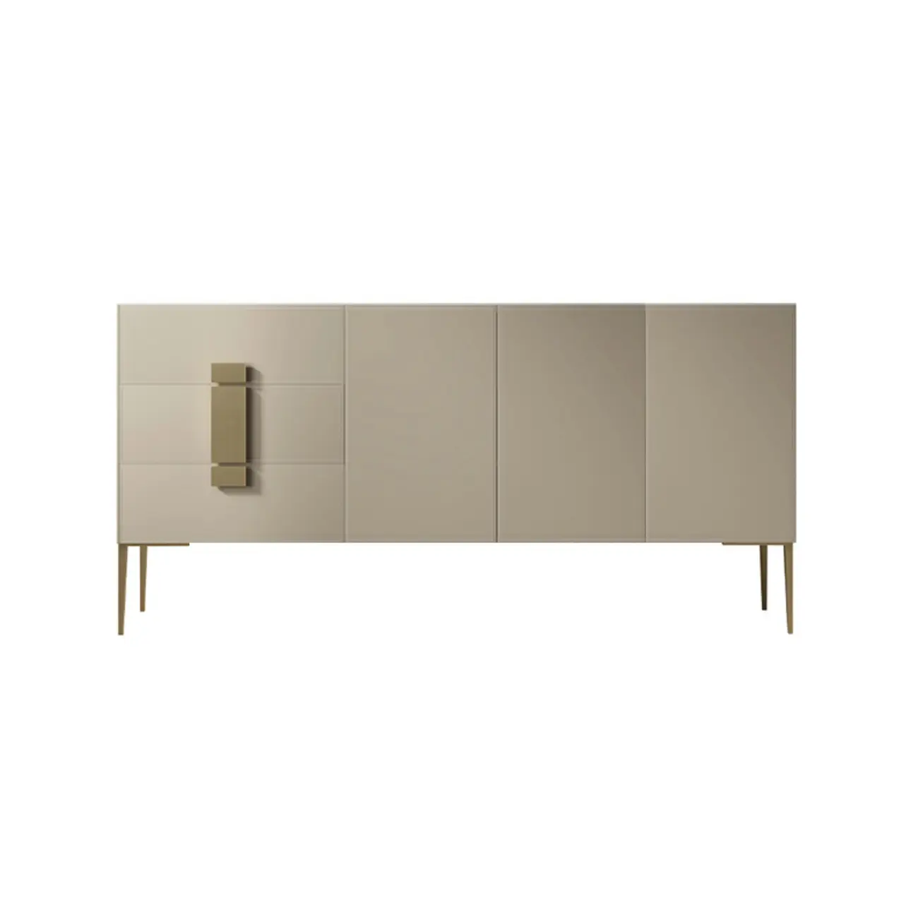 Modern Grey Sideboard with Drawers for Living Room Image - 4 | homeyfad